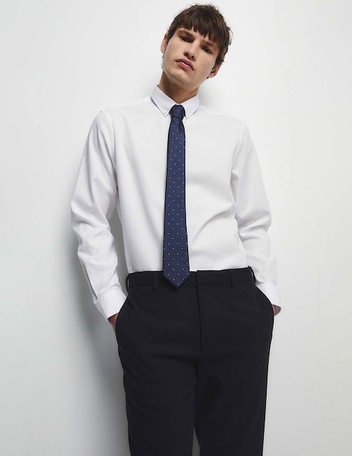 Camisa de vestir Sfera de algodón manga larga para hombre