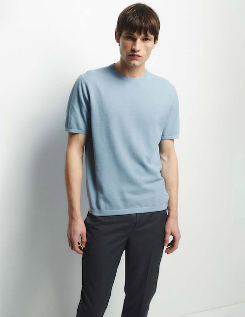Playera cuello redondo para hombre 1