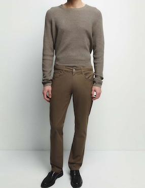 Pantalón casual slim sfera de algodón para hombre