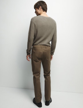 Pantalón casual slim sfera de algodón para hombre