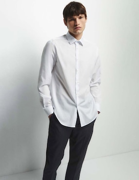 Camisa de vestir Sfera de algodón manga larga para hombre
