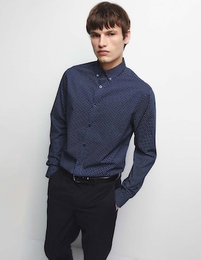 Camisa de vestir Sfera de algodón manga larga para hombre