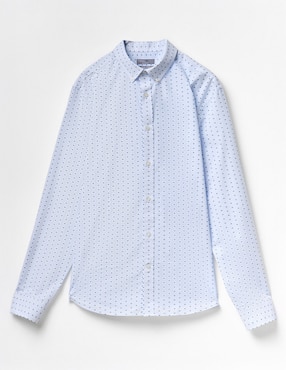 Camisa casual Sfera de algodón manga larga para hombre