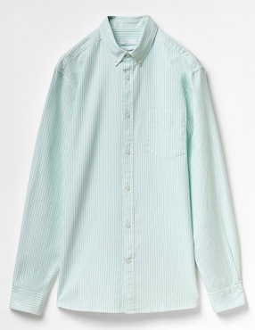 Camisa casual Sfera de algodón manga larga para hombre