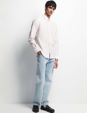 Camisa casual Sfera de algodón manga larga para hombre