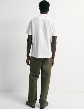 Camisa casual Sfera de algodón manga corta para hombre