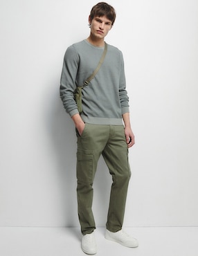 Pantalón casual cargo straight Sfera de algodón para hombre