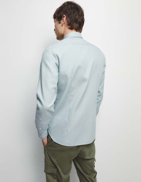 Camisa casual Sfera de algodón manga larga para hombre