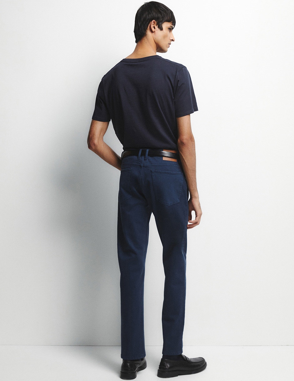 Jeans slim lavado obscuro para hombre 2