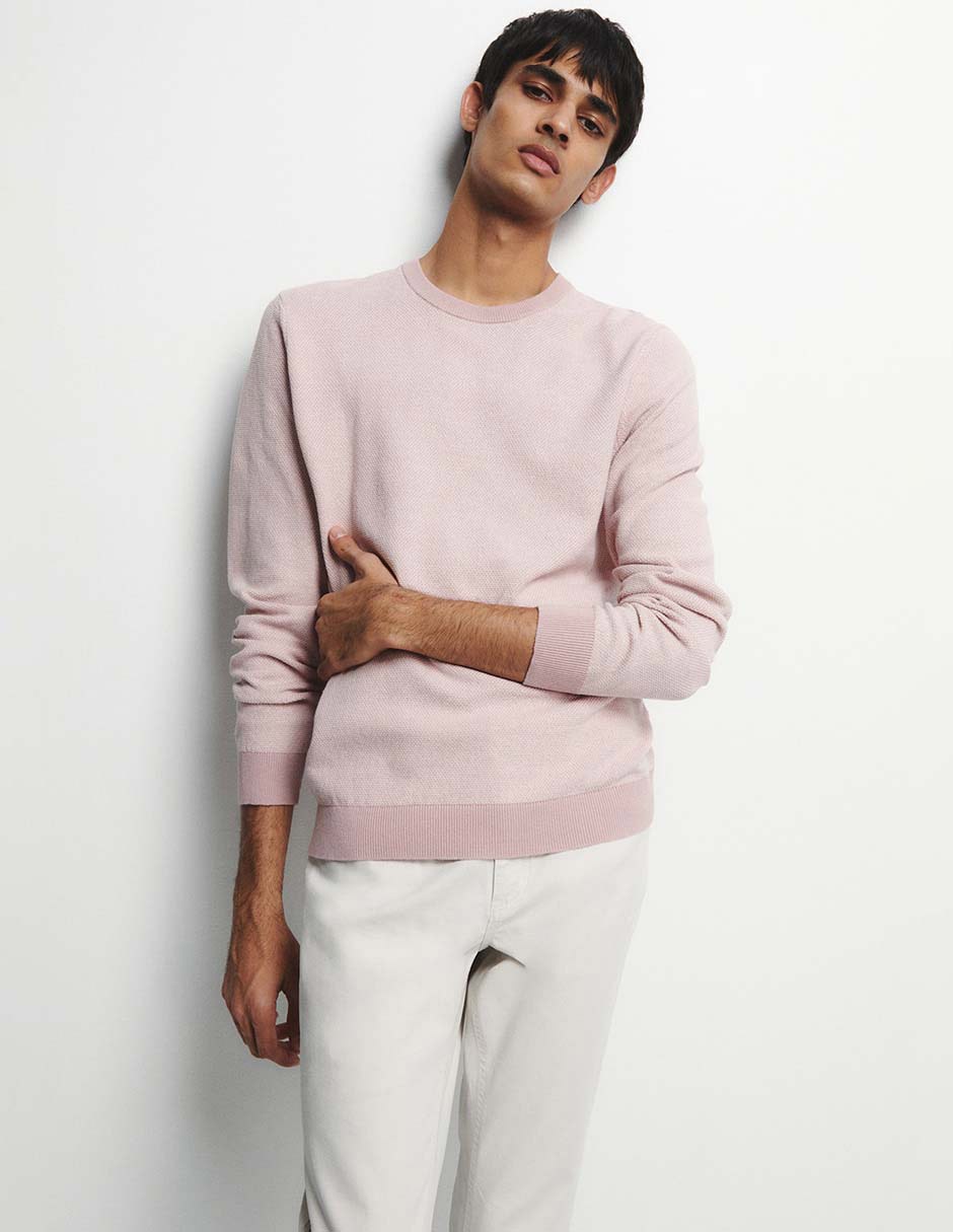 Pantalón de vestir recto de algodón para hombre 3