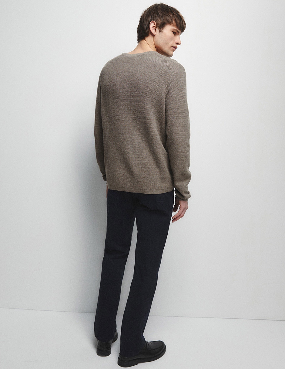 Pantalón casual slim sfera de algodón para hombre