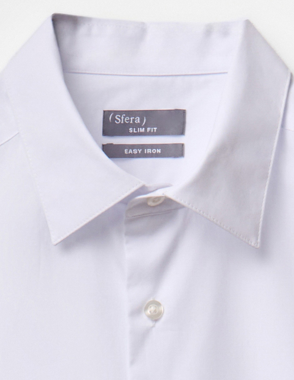 Camisa de vestir de algodón manga larga para hombre 5