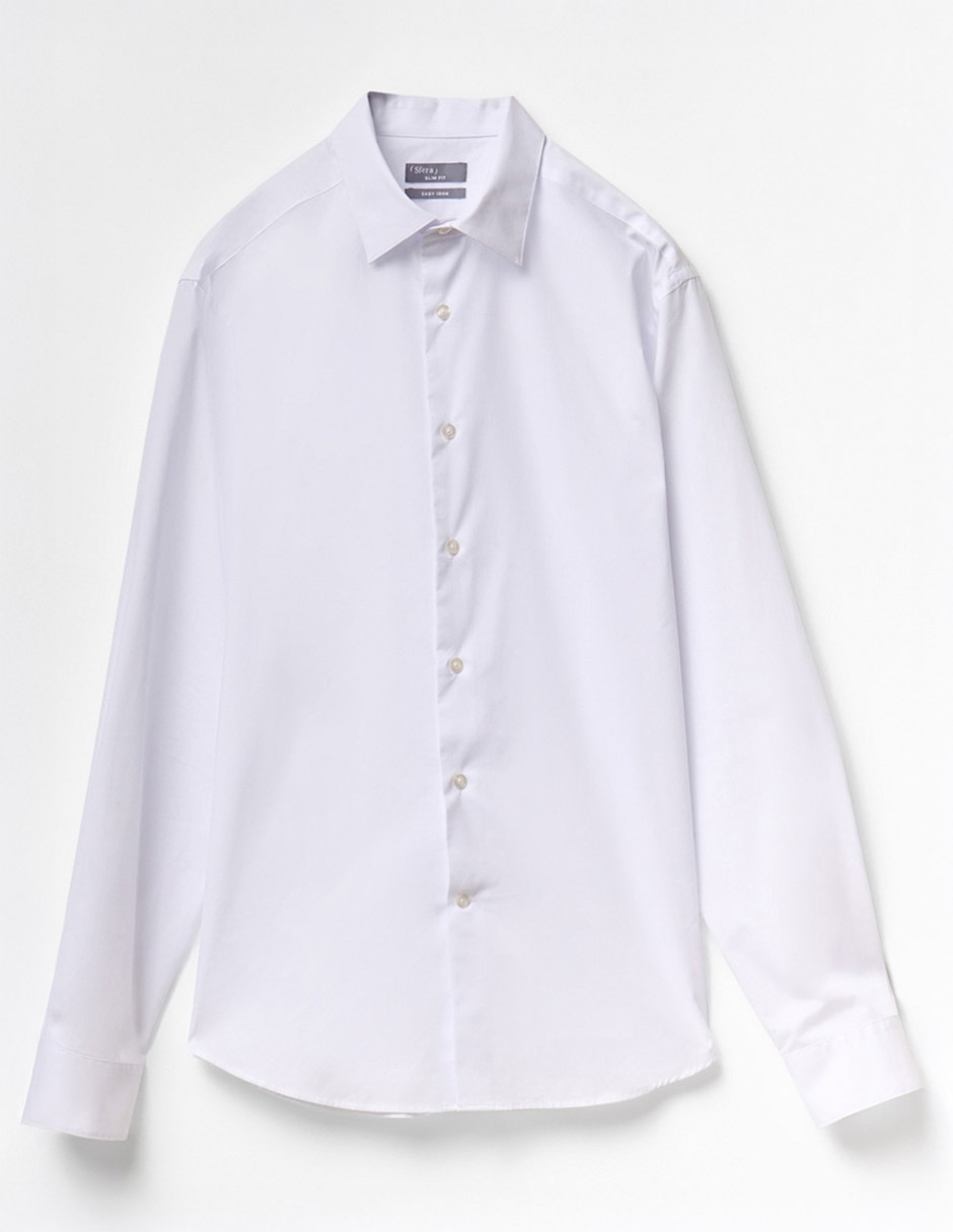 Camisa de vestir de algodón manga larga para hombre 6