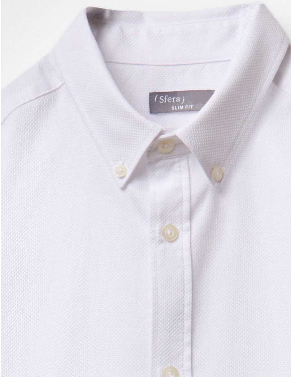 Camisa de vestir de algodón manga larga para hombre 4