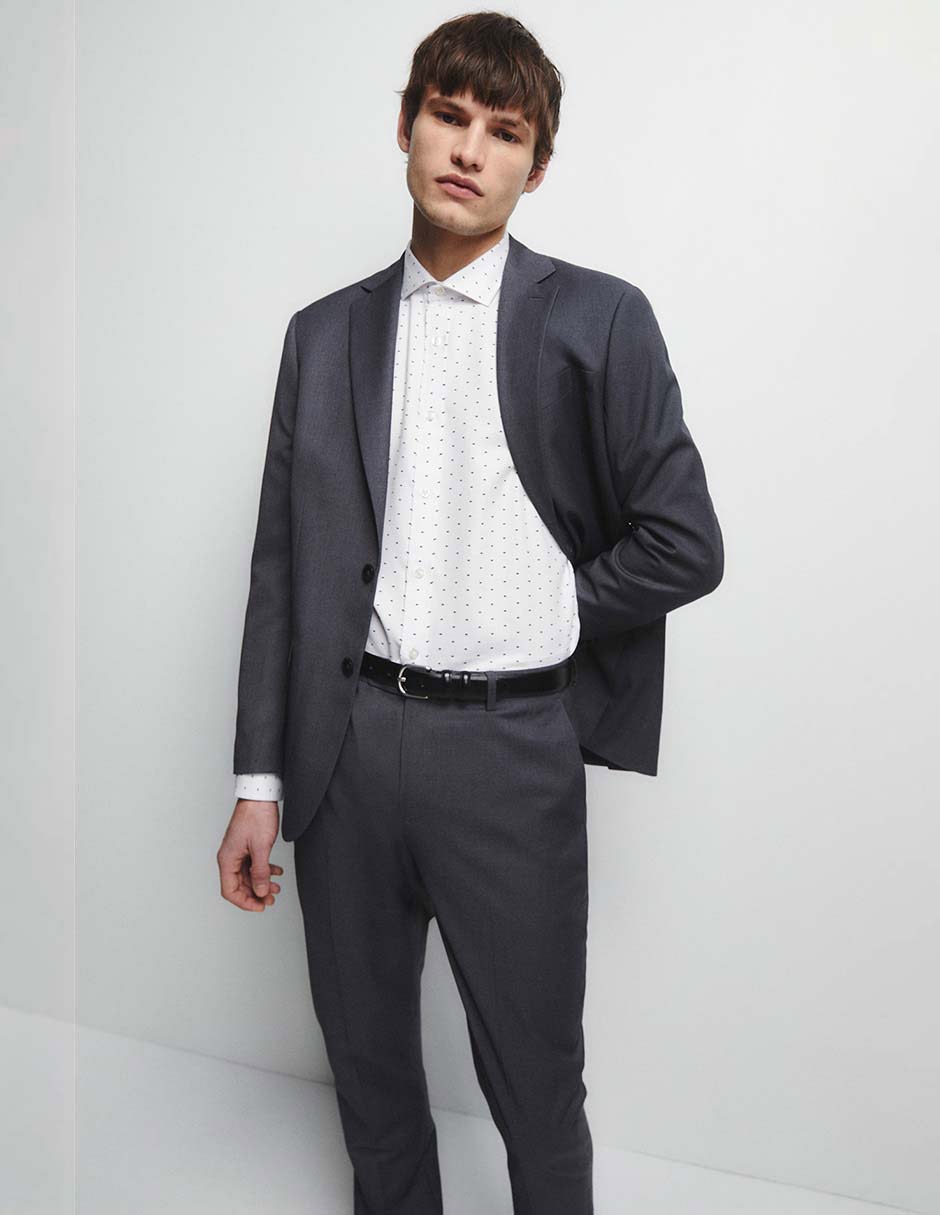 CAMISA ESTRUCTURA ESTAMPADA