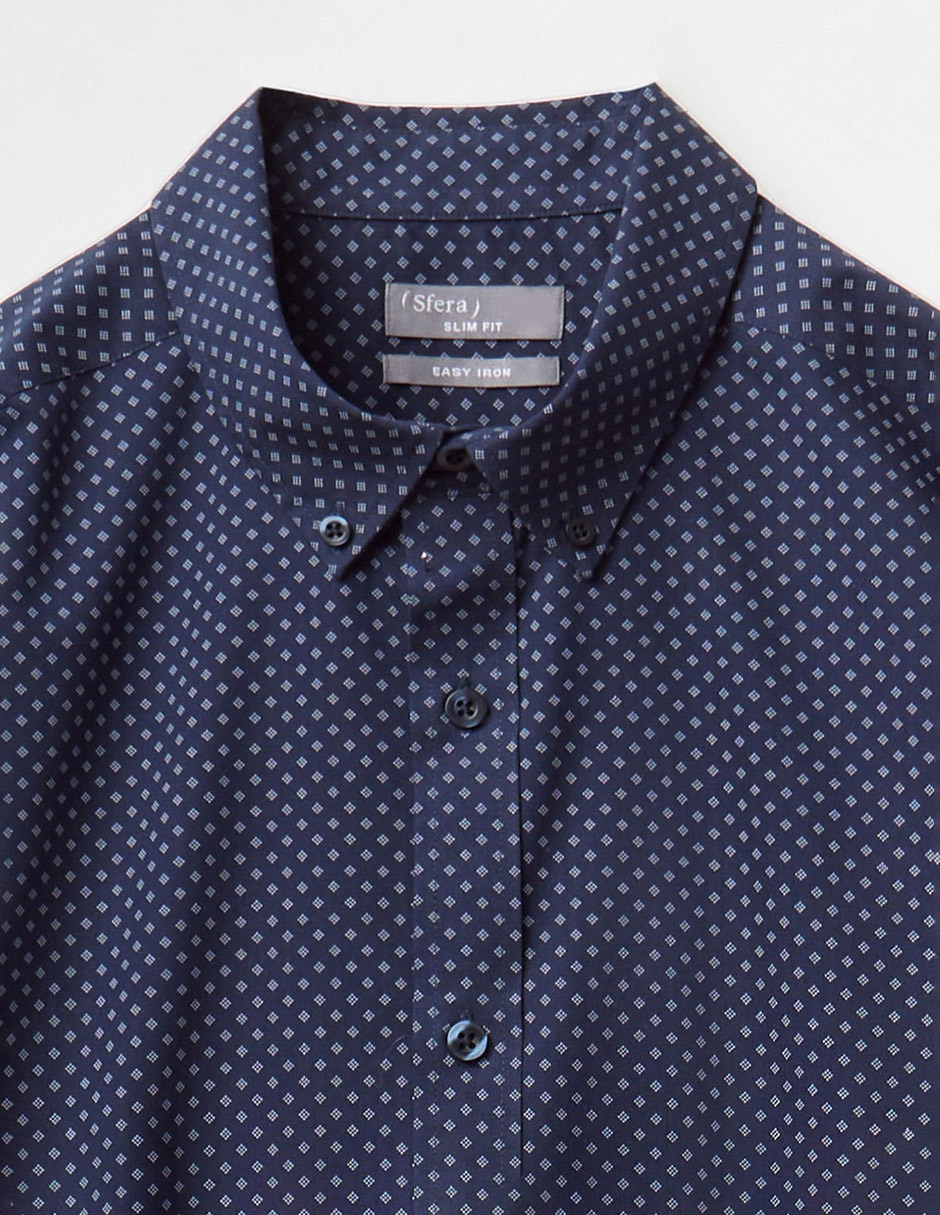 Camisa de vestir de algodón manga larga para hombre 5