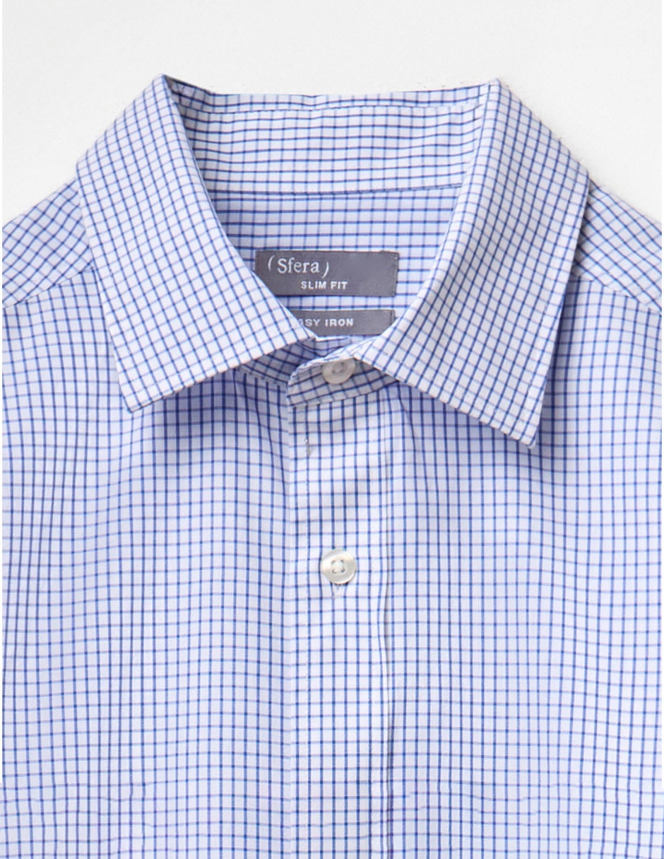 Camisa de vestir de algodón manga larga para hombre 5
