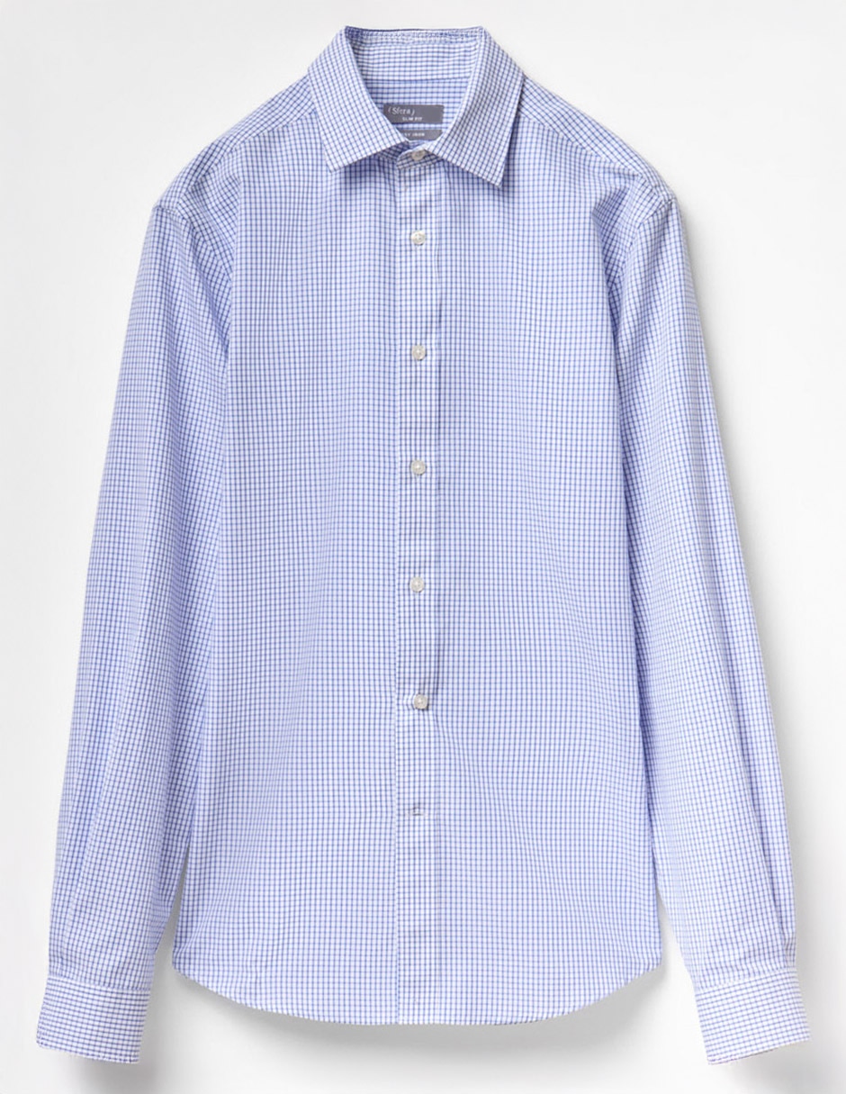 Camisa de vestir de algodón manga larga para hombre 6