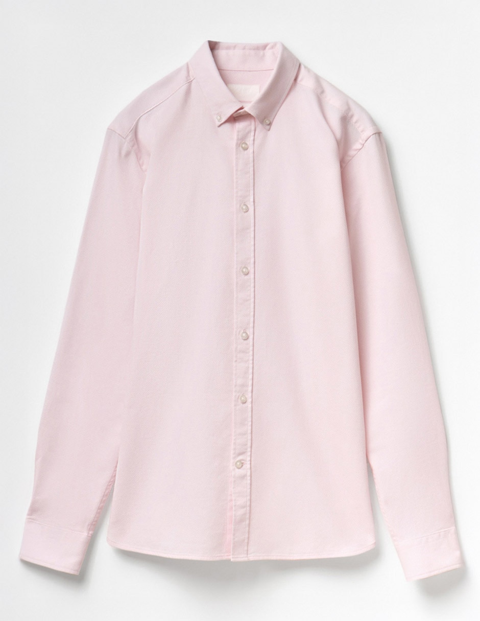 Camisa casual de algodón manga larga para hombre 4
