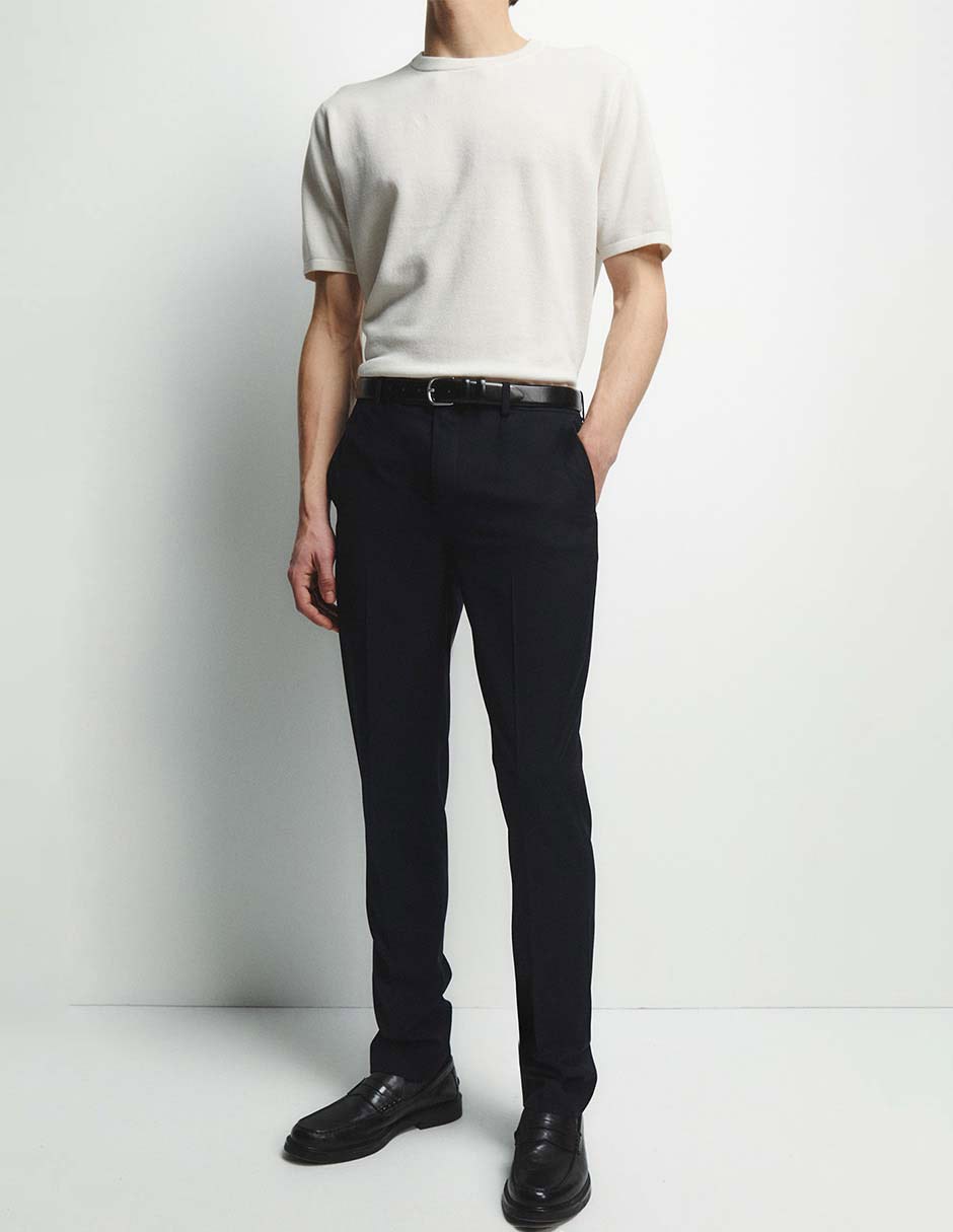 Pantalón de vestir slim para hombre Pantalón de vestir slim para hombre
