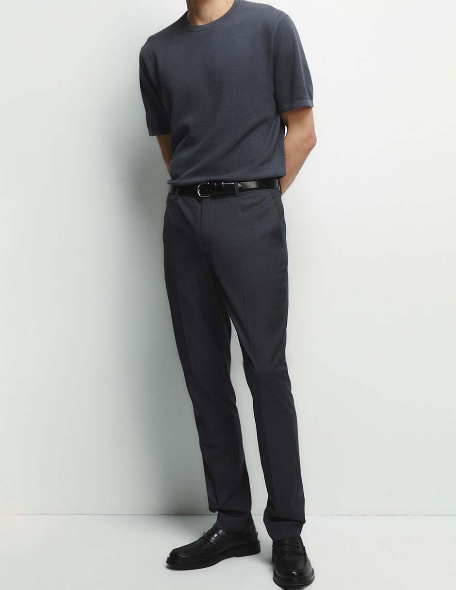 Pantalón de vestir slim para hombre Pantalón de vestir slim para hombre