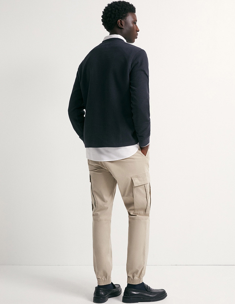 Pantalón casual cargo straight para hombre 3