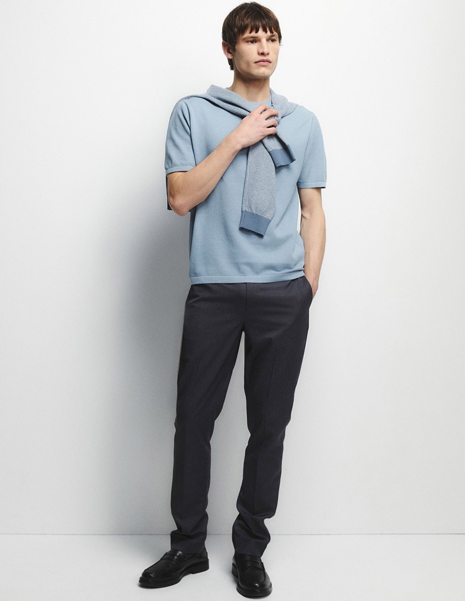 Playera cuello redondo para hombre 2