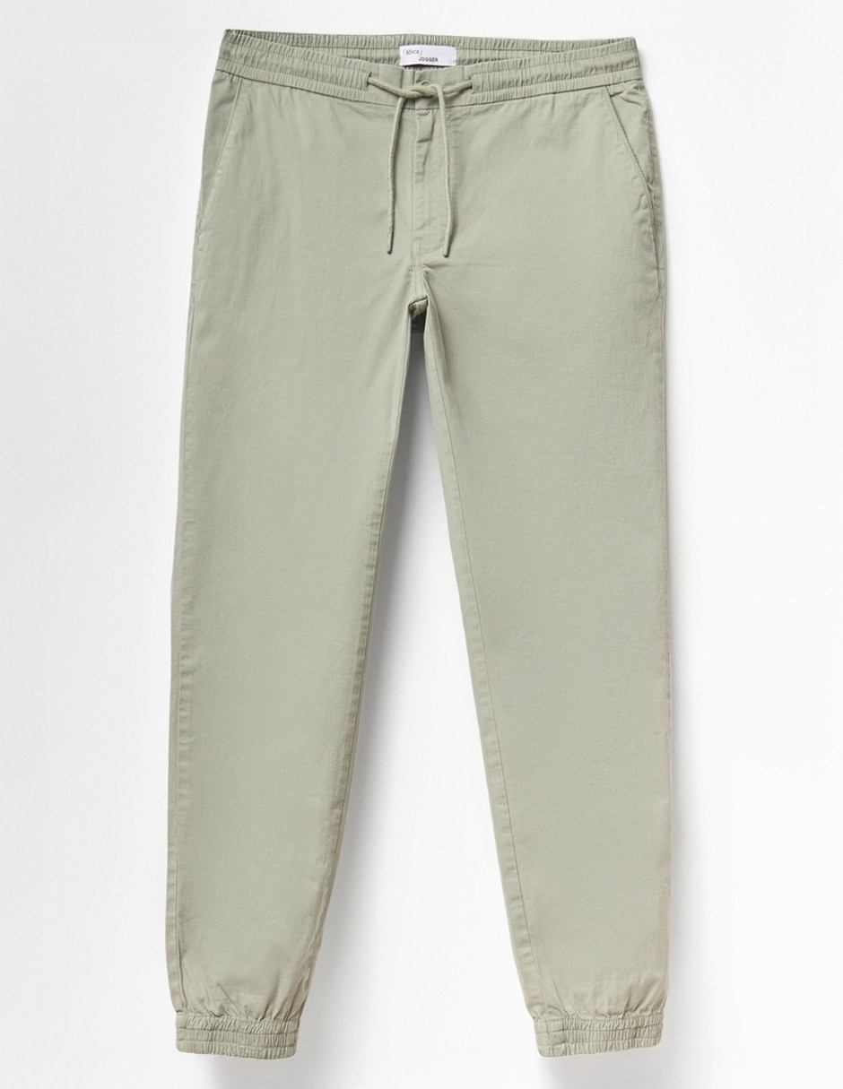 Pantalón jogger recto de algodón para hombre 5